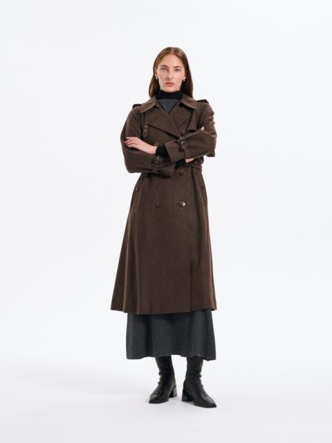 Forrest Wool Double Breasted Trench Coat