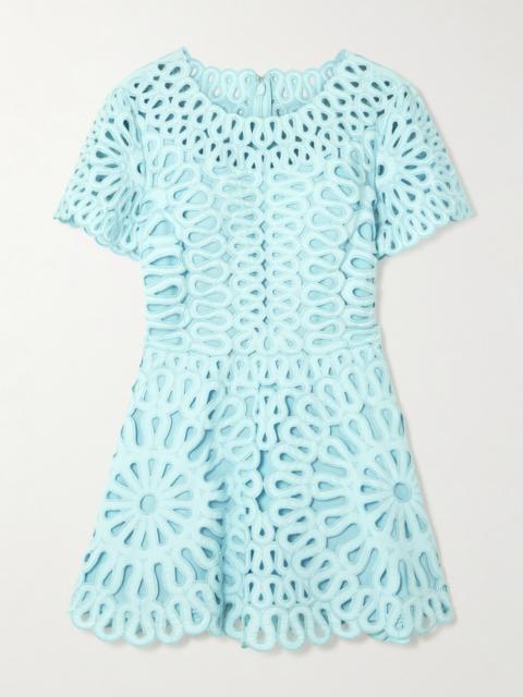 Emrys Broderie Anglaise Cotton-blend Mini Dress