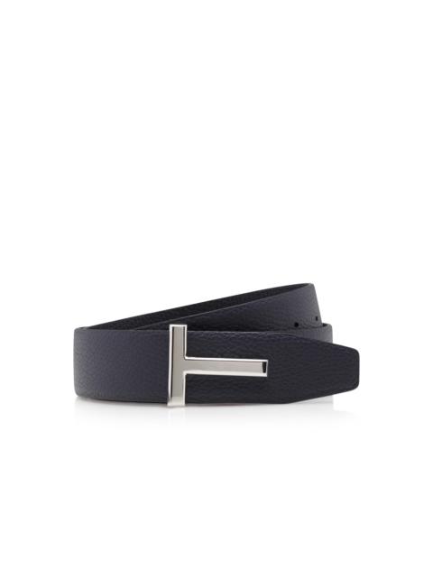 SOFT GRAIN LEATHER T ICON BELT