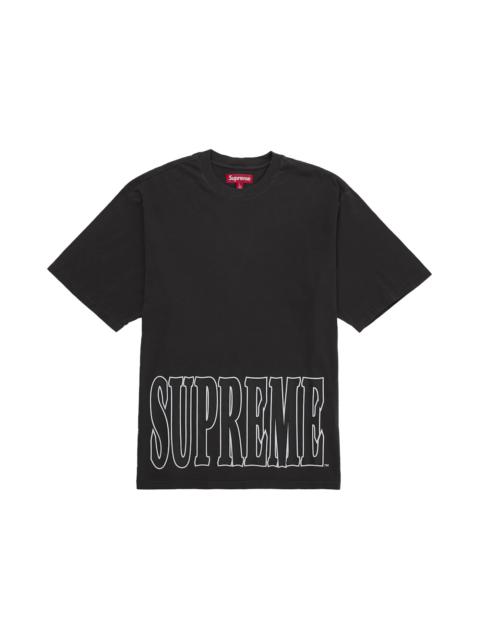 Supreme Cracked Stretch S/S Top Washed Black