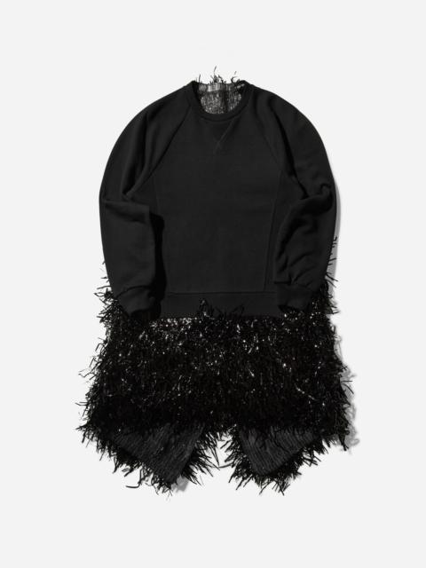 Cotton Sweat Dress Black