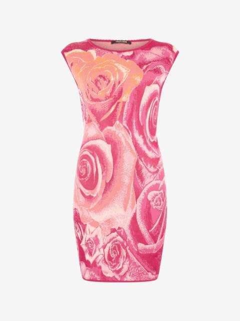 Mini Dress With Garden Rose Print