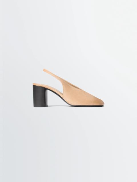 GLOVE SLINGBACK PUMPS 80 MM HEEL IN LEATHER