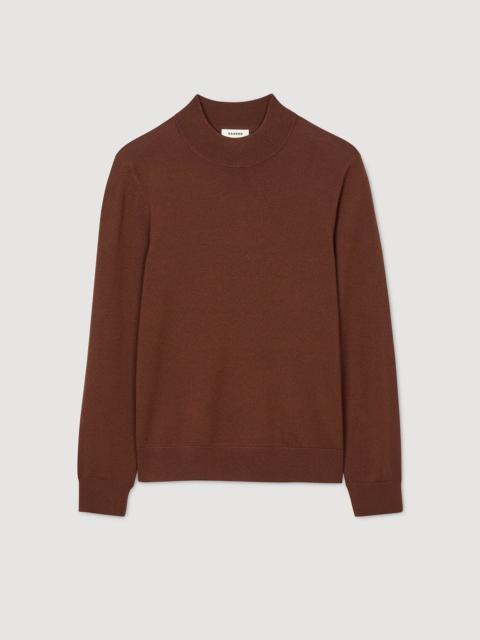 WOOL SWEATER WITH HIGH NECK