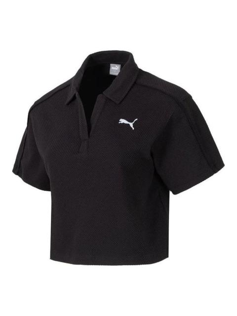 (WMNS) PUMA HER Polo Shirt 'Black' 682156-01