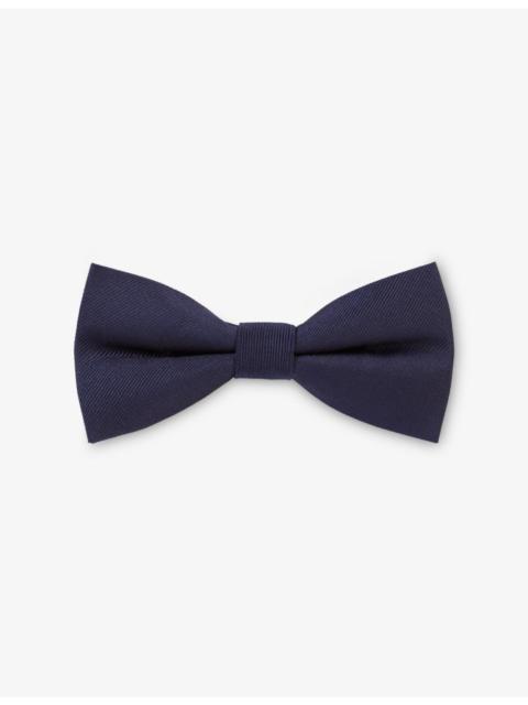 Ribbed silk bow tie