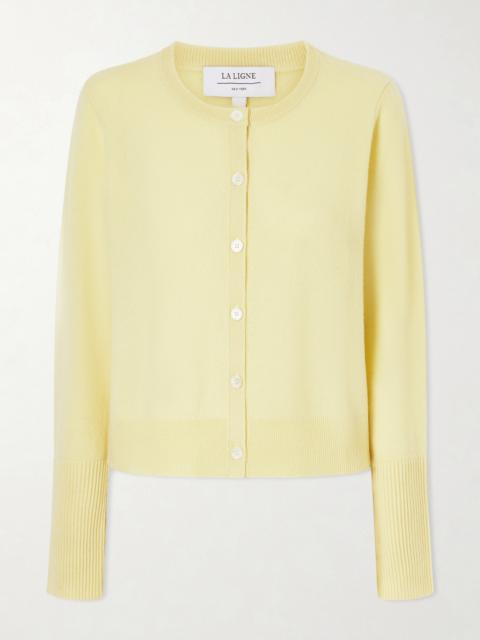 Solid Lean Lines Cashmere Cardigan