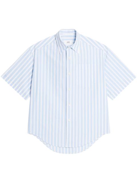 striped short-sleeve shirt