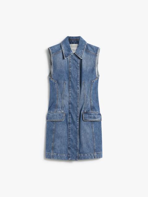 Sleeveless denim dress