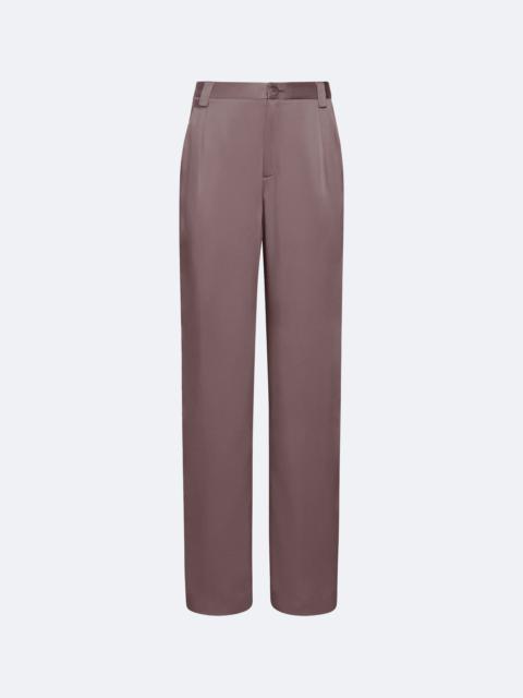 Satin Relaxed Pleated Pant