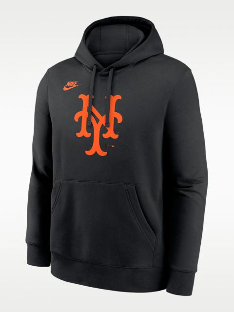 New York Mets Cooperstown Logo Club Men's Nike MLB Pullover Hoodie