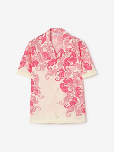 Relaxed Fit Seahorses Cotton Shirt