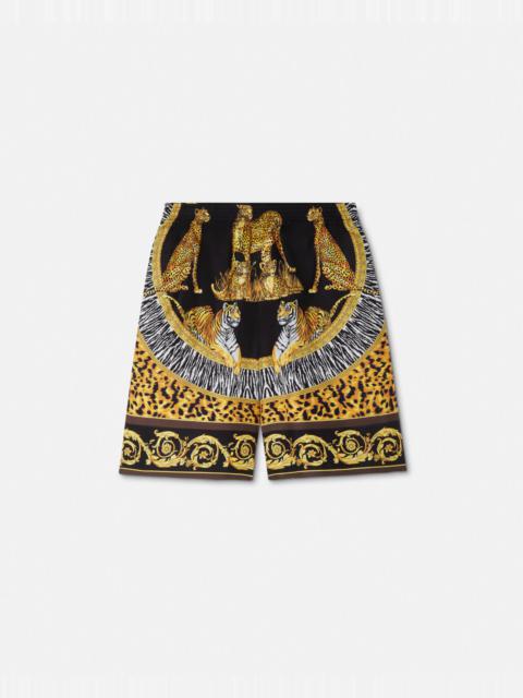 Wild Cats Silk Shorts