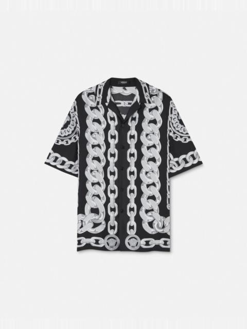 Medusa Chains Silk Shirt