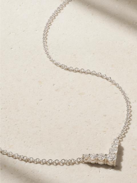 Aria V Mini 18-karat White Gold Diamond Necklace