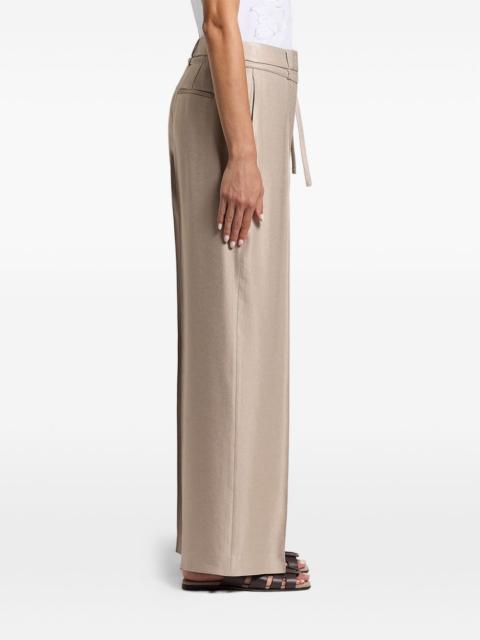 tie-belt palazzo pants