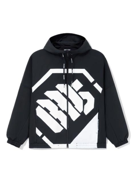 Li-Ning BadFive Sports Basketball Hooded Jacket 'Black White' AFDS075-3