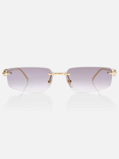 Clash De Cartier rectangular sunglasses