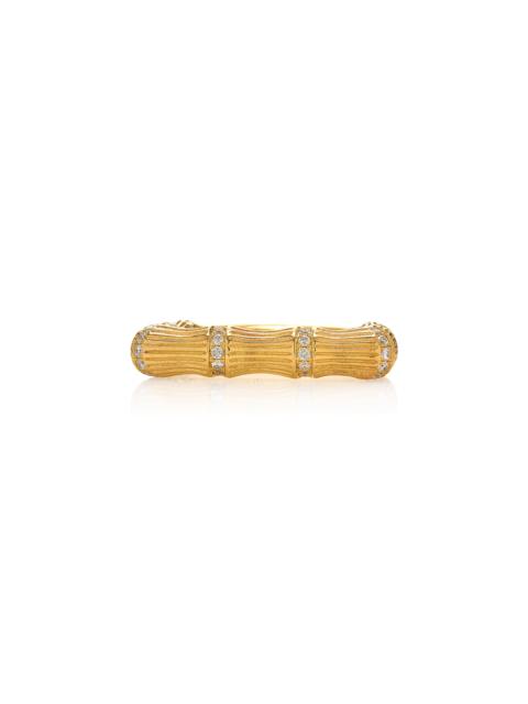 9K Yellow Gold Diamond Ring gold