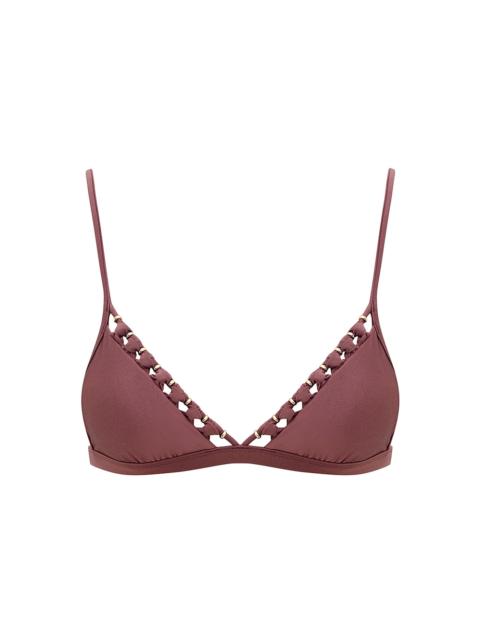 ASTER BEAD DETAIL BIKINI TOP