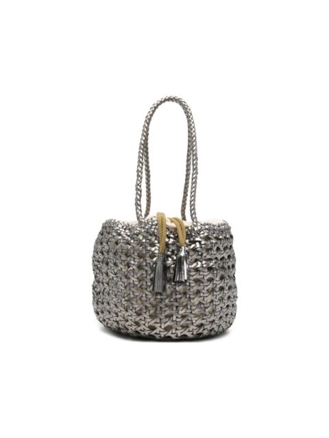 small Juventus braided bucket bag