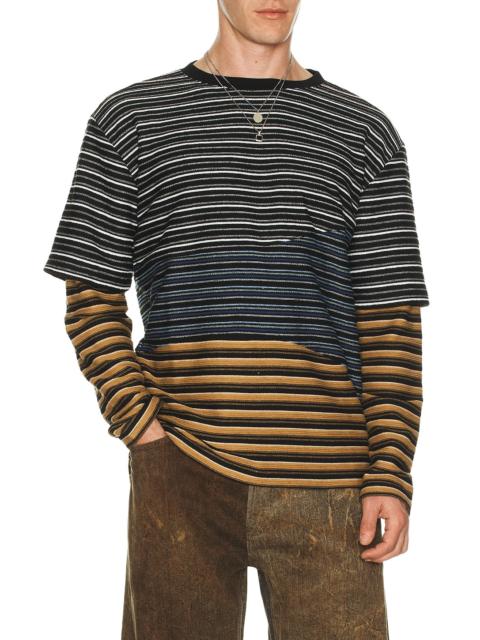 Multi Stripe Long Sleeve Tee