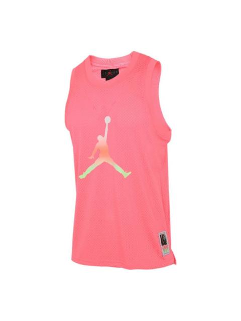 Air Jordan Casual Sports Sleeveless Training Running Vest Pink Red CZ4860-675