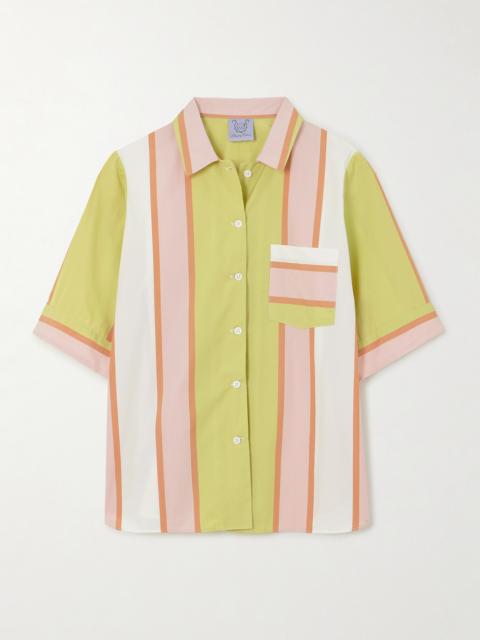 Zouk Striped Cotton-poplin Shirt