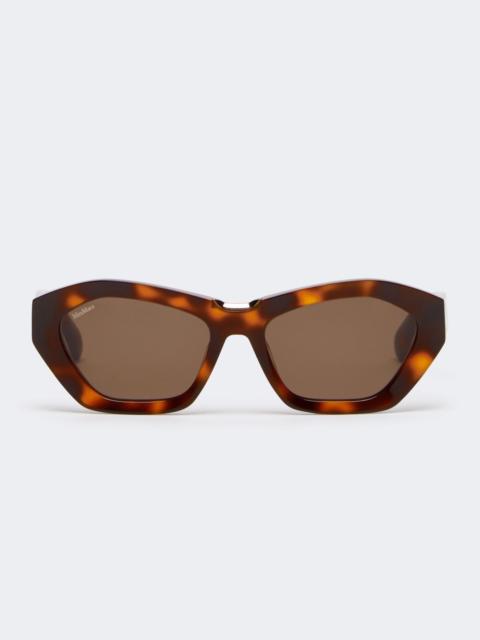 Square bold sunglasses - TAWNY BRONZE BROWN