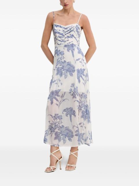 floral-print maxi dress