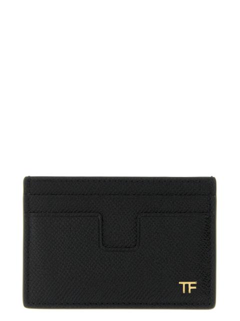Small grain leather cardholder
