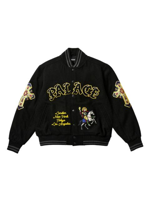 Palace Saints Varsity Jacket Black