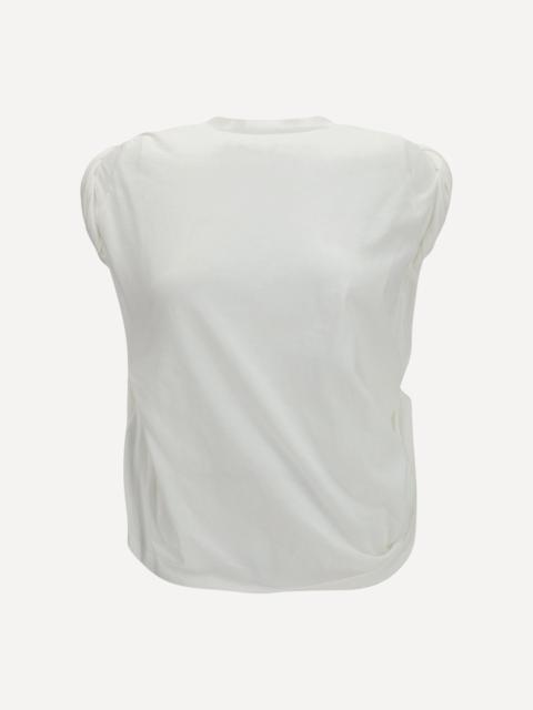 Twisted T-shirt with Farewell print