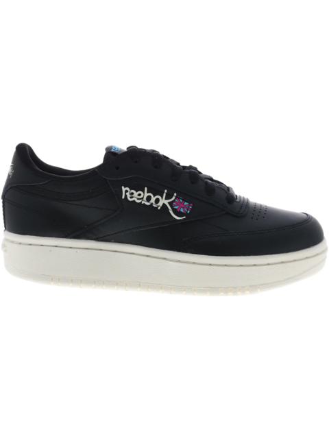 Reebok Club C Double Black Chalk Laser Pink (Women's)