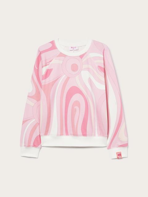 FLEECE SWEATSHIRT MARMO PRINT