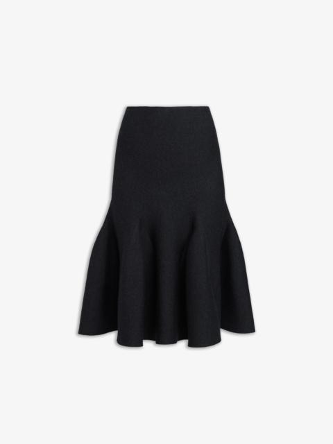 MIDI SKIRT IN SCULPTURAL GODET KNIT
