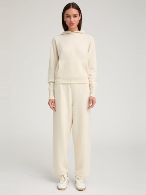 IVORY CASHMERE SWEATPANTS
