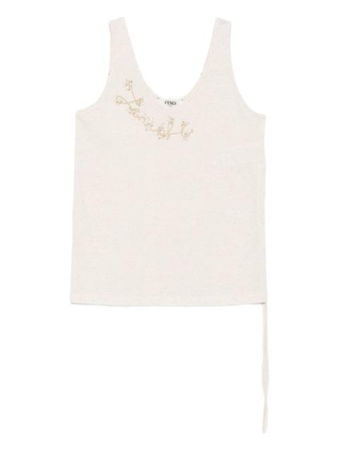 embellished tank top