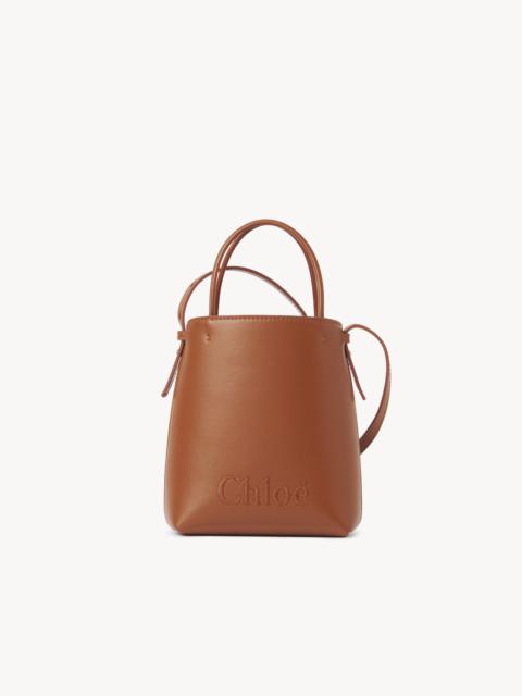 トートバッグ Chloe Sense Micro Tote Bag Black CHLOE Micro Chloe Sense Tote Bag In Soft Leather Black