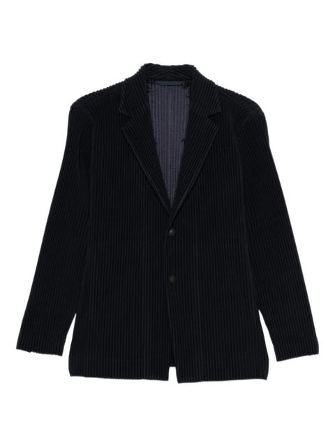 pleated blazer