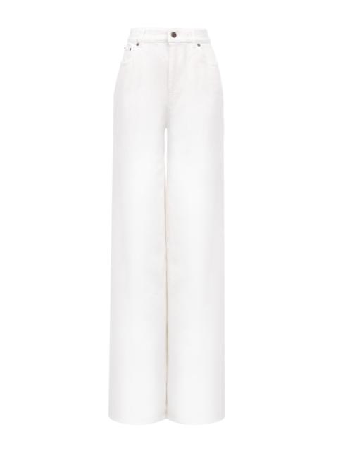 HIGH-RISE WIDE-LEG JEANS IN DENIM