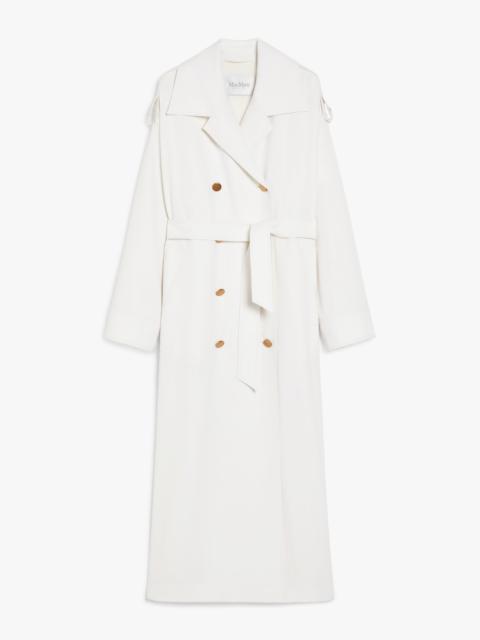 TIRANA Double-breasted wool trench coat