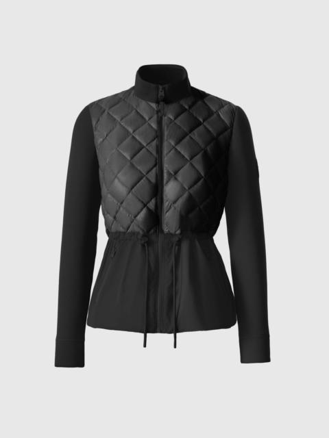 ADITA Light Down Hybrid Jacket with Peplum Hem