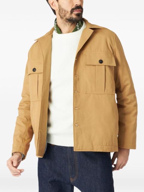 patch pocket cotton overshirt