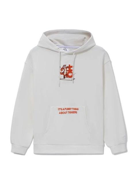 Li-Ning x Disney Crossover Series Alphabet Printing Hoodie 'White Orange' AWDS551-4