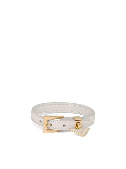Saffiano leather bracelet