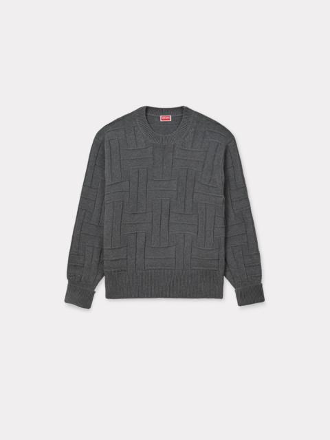 'KENZO Weave' embroidered jumper in cotton