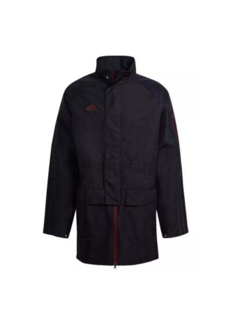 adidas Tiro Soccer Long Jacket 'Black' H60013