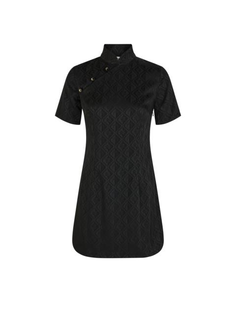 Jacquard Viscose Mini Dress