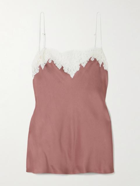 Lace-trimmed Satin Camisole